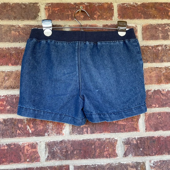 Little Girl’s Faded Glory Chambray Elastic Waist Shorts Size Large 10-12 - Picture 4 of 8
